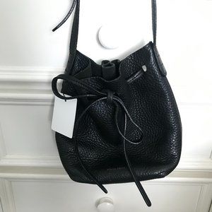 Mansur Gavriel Mini Grained Leather Bucket Bag